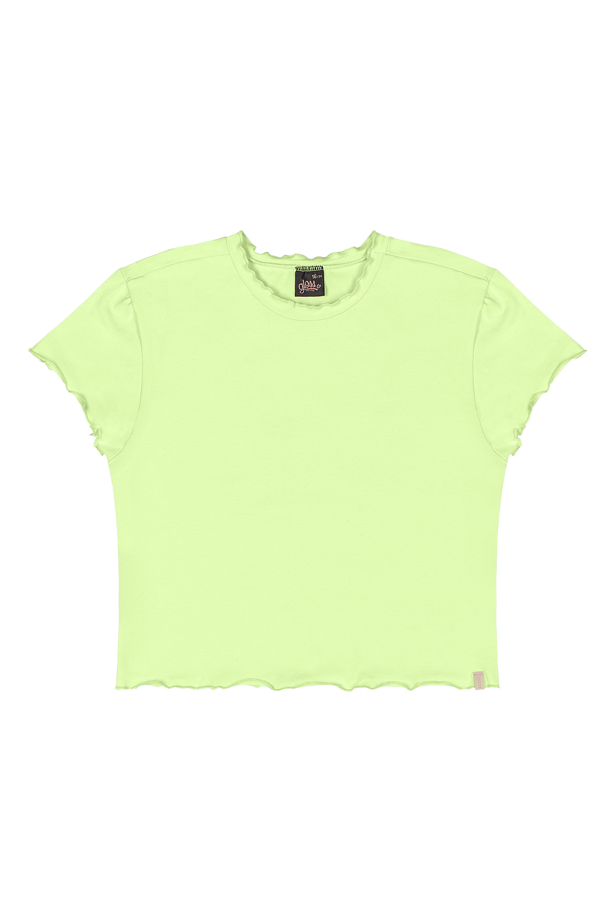 Blusa Básica Juvenil em Cotton para Menina (Verde) Gloss - Imagem 5